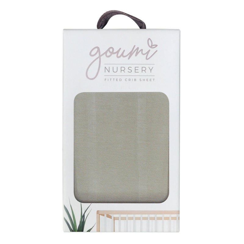 Drap-housse pour lit de bébé Goumikids, Moss