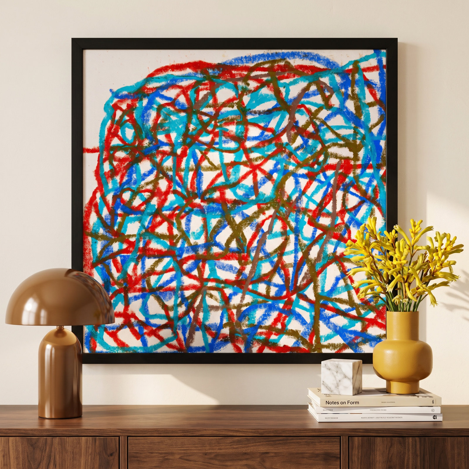 Dowlin "Expedition" Print by Stephanie Dennis, 16" H x 16" W  x 1.25" D, Black