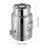 Demitrios Stainless Steel Milk Can Beverage Dispenser-368206162