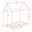 Lit maison en bois-386218980