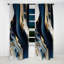 «Abstract Geode Waves Blue» - Rideau abstrait - Rideau abstrait occultant - 1 panneaux-107537207