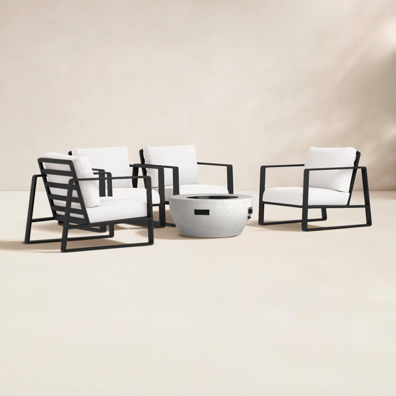 Leanna 4-Person Complete Patio Set