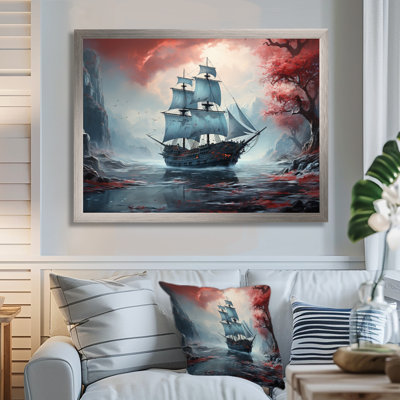 Naufrage pirate 1 - pirate, art mural encadré