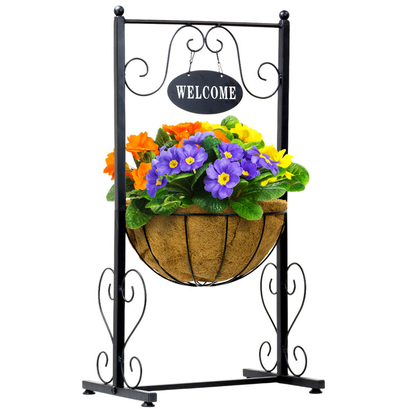 Support pour plante en métal welcome
