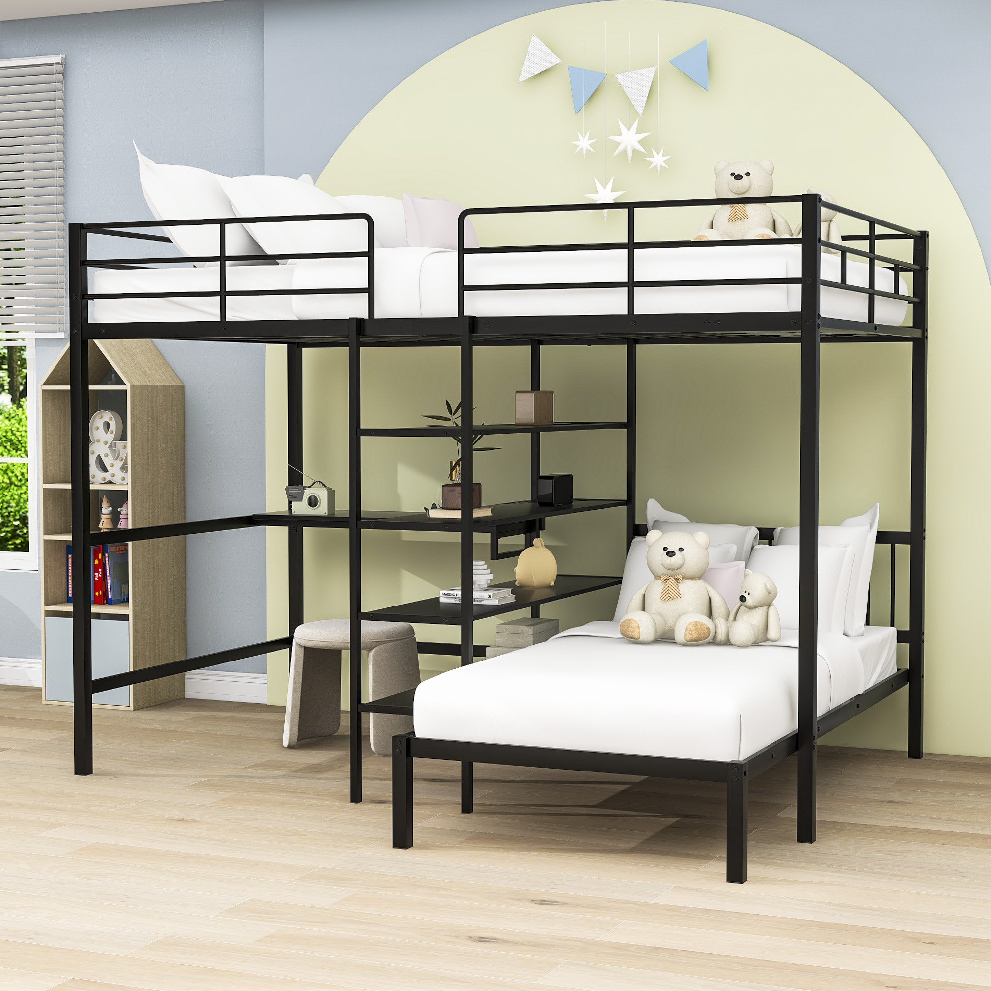 Isabelle & Max™ Adelline Kids Full Over Twin Metal Bunk Bed with Built