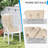  Outdoor Tufted High Back Cushions Patio Replacement Chair Cushion, Set of 2-1538107116