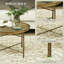 Table basse ronde en métal 26,78 x 26,78 x 4,73 po - AOSOM-130195027