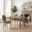 Chaises d'appoint de salle à manger en bois massif à dossier très grand Mid-Century H 20 po Amando, gris foncé, velours-801797409