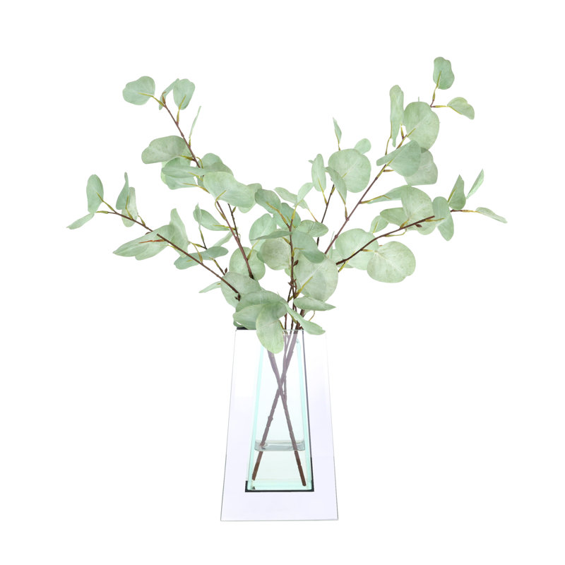 Eucalyptus Arrangement in Mirrored Glass Vase