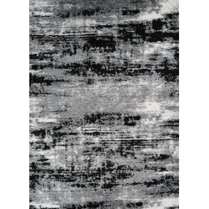 Armantas Shag Area Rug 5ft x 8ft Grey and Black 