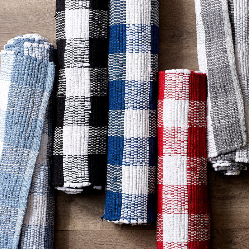 Caroyln Cotton Gingham Indoor Rug