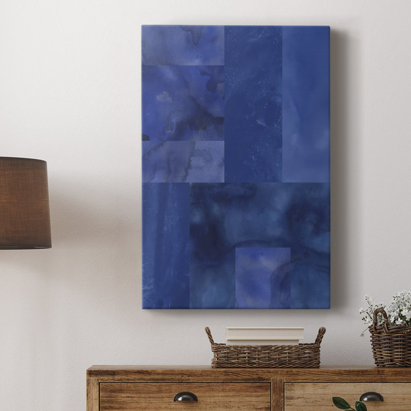 Casse-tête bleu II - galerie Cavas sur mesure, H 18 po x l 12 po