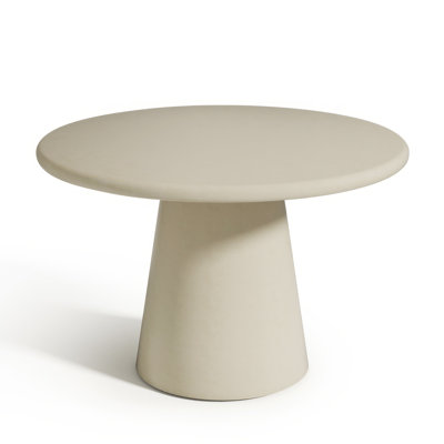 Maraca 45" Concrete Pedestal Round Dining Table