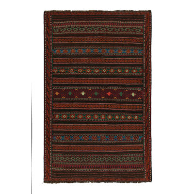 One-of-a-Kind Rectangle 4' X 5'9" Hand Knotted Area Rug