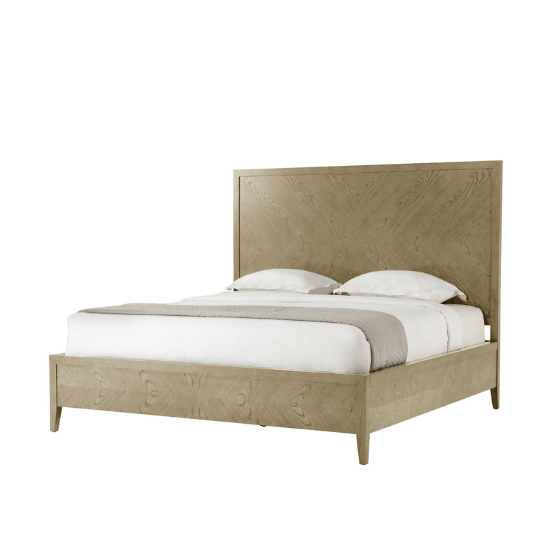California Solid Wood Platform Bed, Dune, King