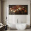 Grande impression sur toile encadrée, impression florale Moody-119328976-119328975