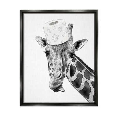 Girafe et papier hygiénique par Annalisa Latella