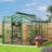 Polycarbonate Greenhouse, Winter Greenhouses For Outdoors,Outdoor Greenhouse With Roof Air Vent, Heavy Duty Walk-In Aluminum Green House For Outside Garden Backyard-120880098-120880099