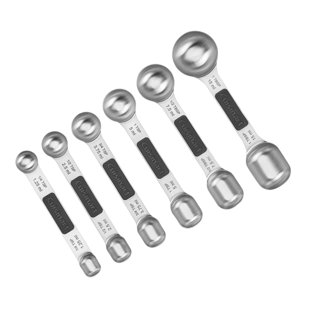 Stainless Steel Measuring Cup and Spoon Set, 8 Piece - SANE