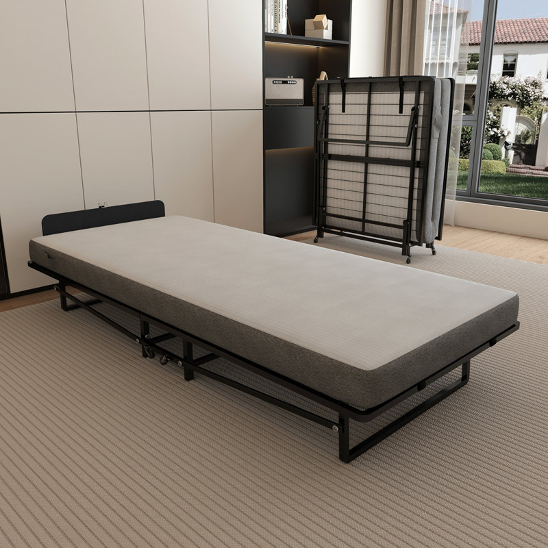 Avec matelas en mousse de poches, rangement facile et mobile avec 4 roulettes