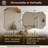 Contemporary Concave Edge Scalloped Bathroom Vanity Mirror | Stainless Steel Frame-2056913677-2056913676
