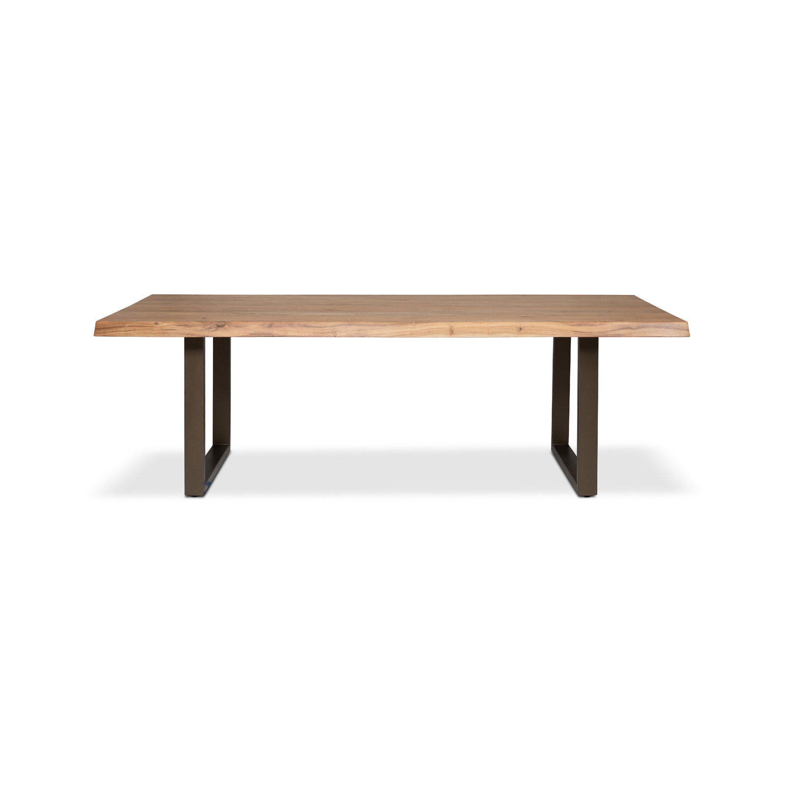 Colin Acacia Dining Table, Brass, 29.75"H x 92"L x 40"W, Teak