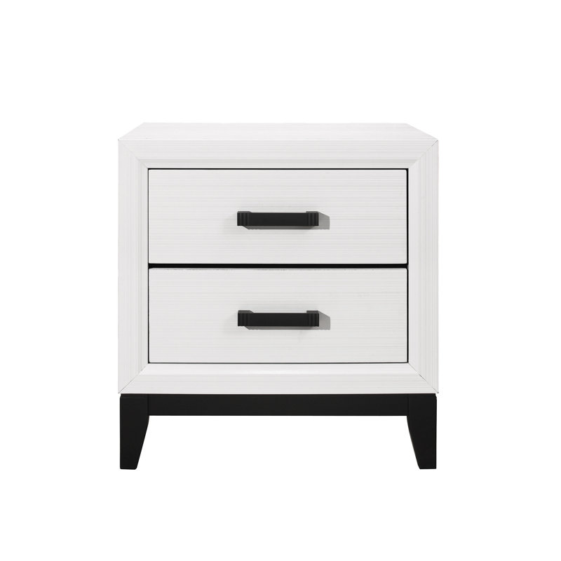 Table de chevet blanche Mirage