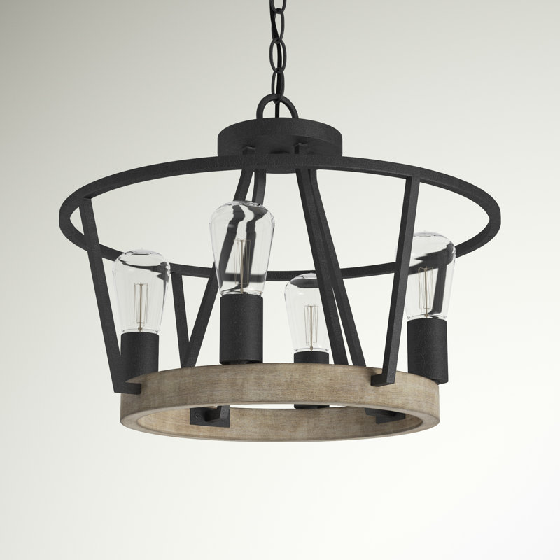Plafonnier semi-encastré 4 lumières Esmeralda