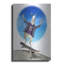  «Llama On Skateboard» par John Hovenstine, art mural en métal, 24 po x 36 po