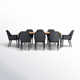 Morwen 87'' Rectangular 8 - Person Outdoor Dining Set with Cushions