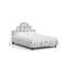 Red from Scalamandre Crafted by Cloth & Company Geneva Platform Bed in Pattern-89159693-89159694