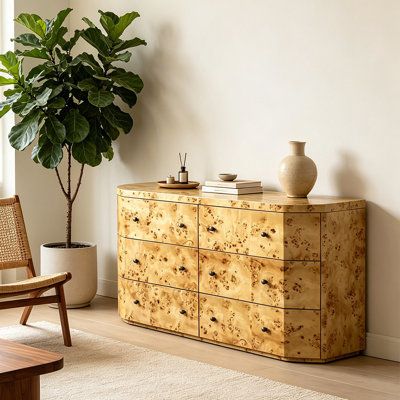 Medieval-style solid wood chest of drawers