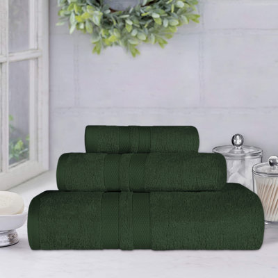Charie Quick-Drying 3 Piece 100% Cotton Towel Set