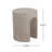 Outdoor MGO Round With U-Shape Side Table