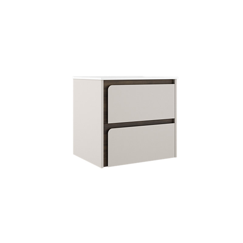 Cordoba 24 " W Free Standing Wall Mounted 1 Single Vanity Bathroom Vanity With Ceramic Top, Cotton/Wood