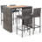 Ayliah Rectangular 4 - Person Bar Height Dining Set with Cushions-435581336