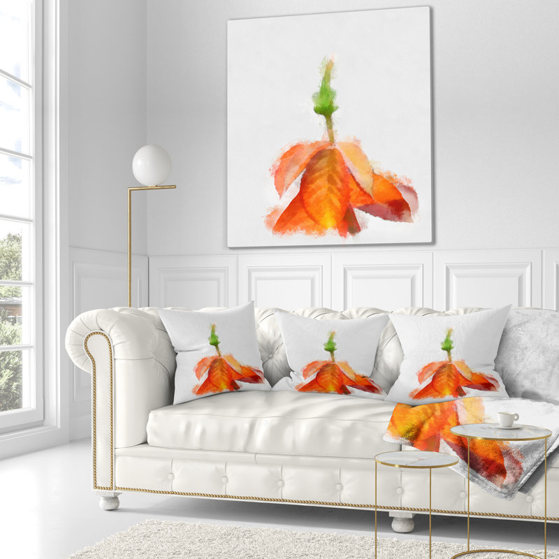 Coussin floral avec coussin de pétale rose, 16 po x 1 po, Coussin décoratif