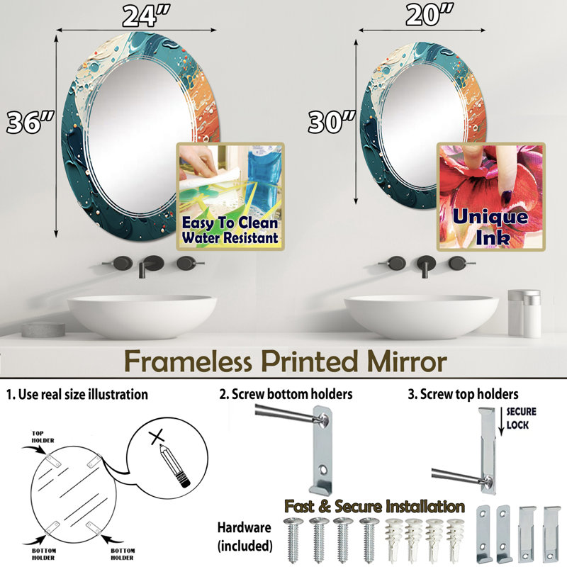 Miroir Bennum, 30 po x 20 po