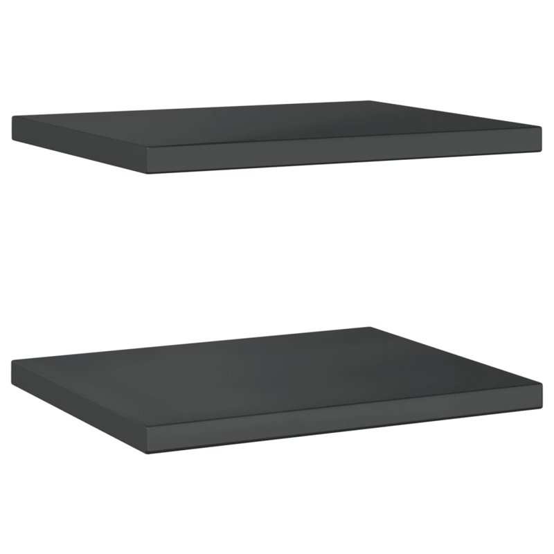 Roheel Stainless Steel Bracket Shelf, Black, 3cm H x 50cm W x 40cm
