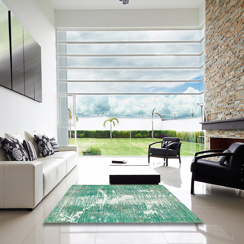 Abstract Indoor Rug, Square 8'
