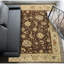 Tapis brun et beige de haute qualité noué à la main Ziegler