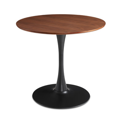 Round with Stainless Steel Base Dining Table