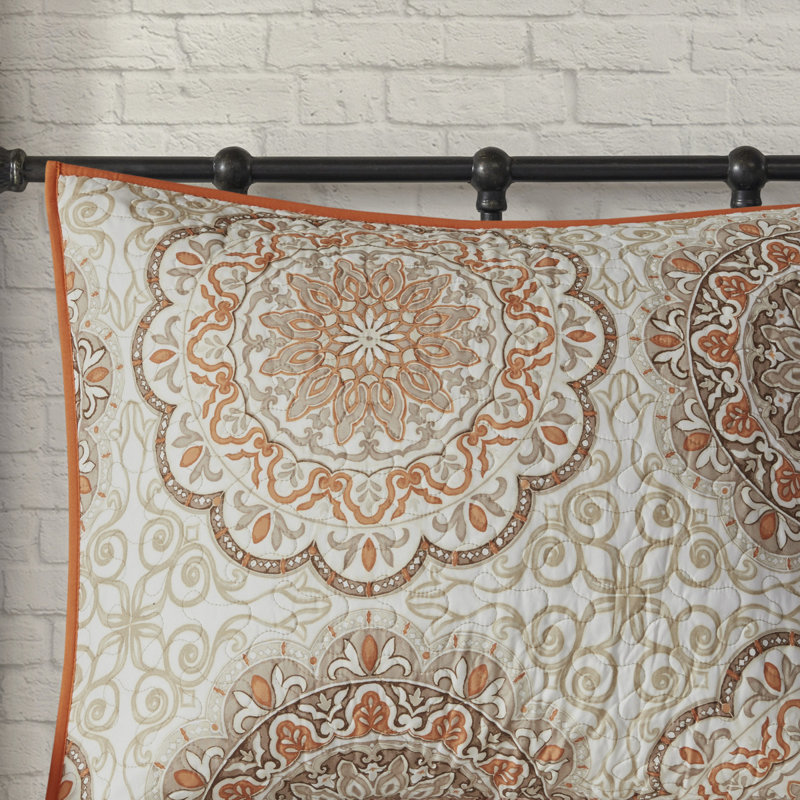 Ensemble de literie réversible 6 pièces, confort en coton, motif floral moderne pour la décoration de la chambre à coucher