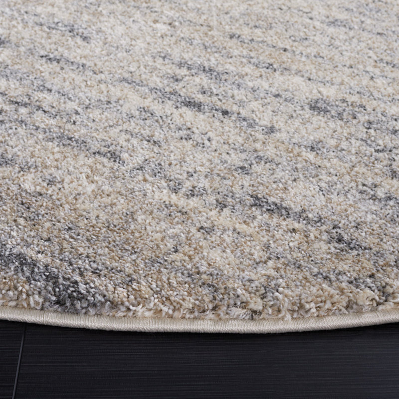 Brandarius Retro Performance Abstract Rug, Square 6'