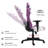 Inbox Zero Adjustable Reclining Ergonomic Swiveling PC & Racing Game Chair-521889844