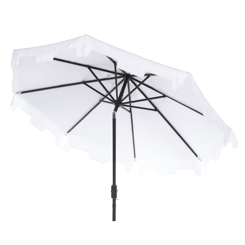 Parasol du marché Coramae, Blanc, Brun, l 130 po x P 130 po