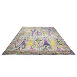 Nazmiyal Collection Transitional Bijar Silk and Wool Rug 12'1" x 15'4"
