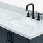 ARIEL Kelly 73 Double Sink Bathroom Vanity with Italian Carrara Marble Top-99405150