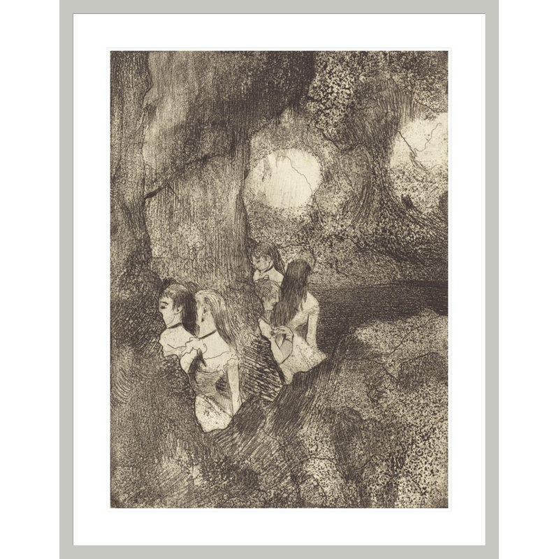 Dancers in the Wings (Danseuses dans la coulisse) par Edgar Degas, 41.5" H x 32.63" W