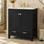 Ensemble de meuble-lavabo 60 po avec lavabos doubles (séparés), lavabos doubles en céramique, tablette de rangement et tiroirs séparés (miroir non inclus) - Solution de salle de bain moderne pour salles de bain spacieuses-133416621
